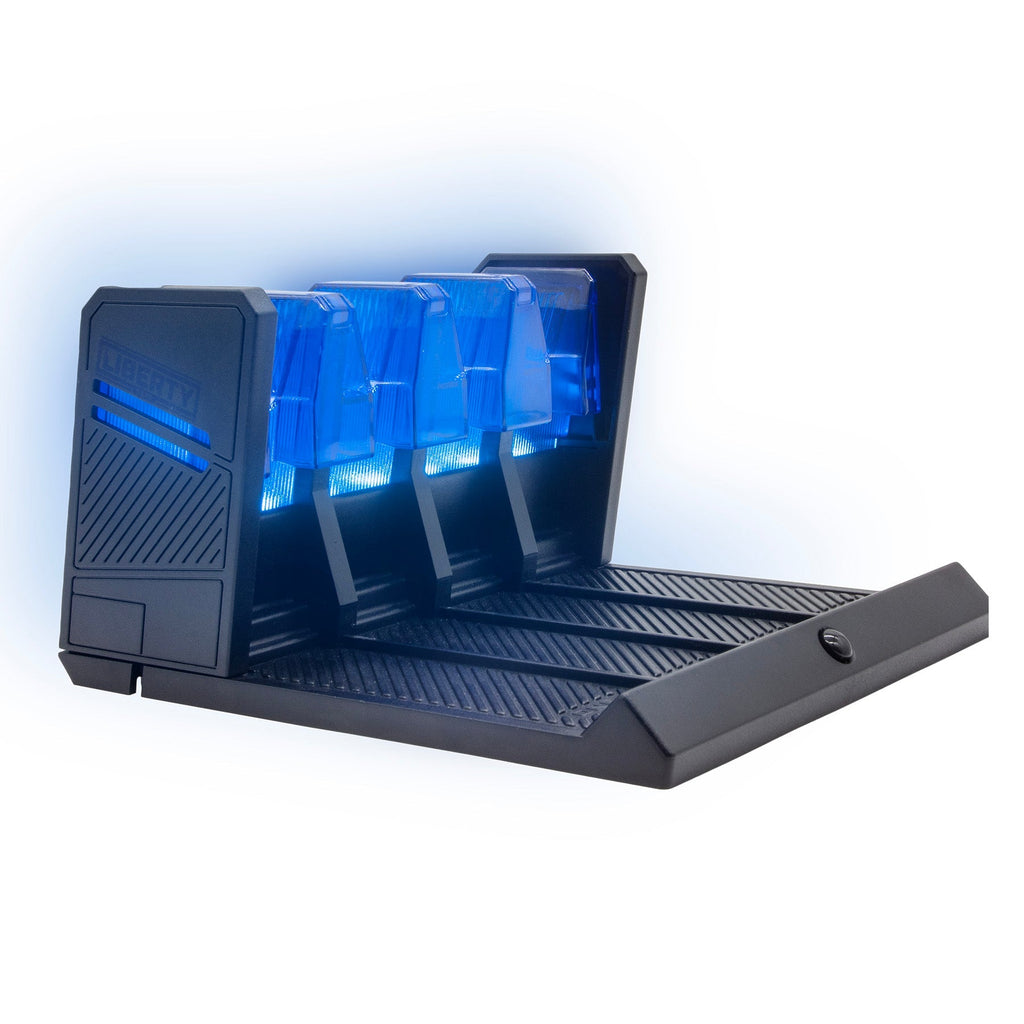 Accessory - Storage - LED Pistol Rack Blue Lit Side - Empty | Idaho Safe & Vault, Caldwell Idaho