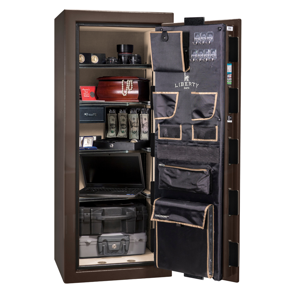Premium Home Series | Level 7 Security | 2 Hour Fire Protection | 17 | Dimensions: 60.25"(H) x 24.5"(W) x 19"(D) | Bronze Gloss - Open Door | Idaho Safe & Vault, Caldwell Idaho