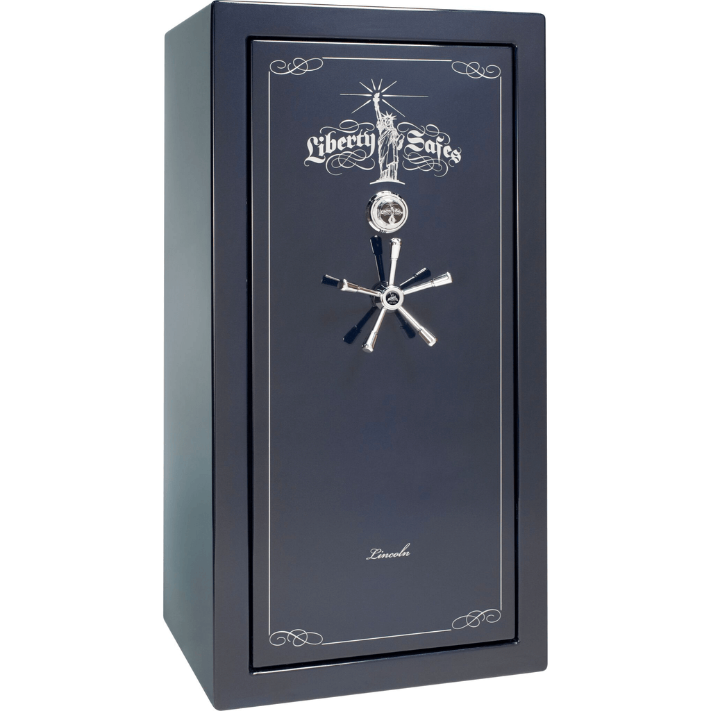 Lincoln Series | Level 5 Security | 110 Minute Fire Protection | 25 | Dimensions: 60.5"(H) x 30"(W) x 24"(D*) | Traditional | Blue Gloss | Mechanical Lock | Idaho Safe & Vault, Caldwell Idaho