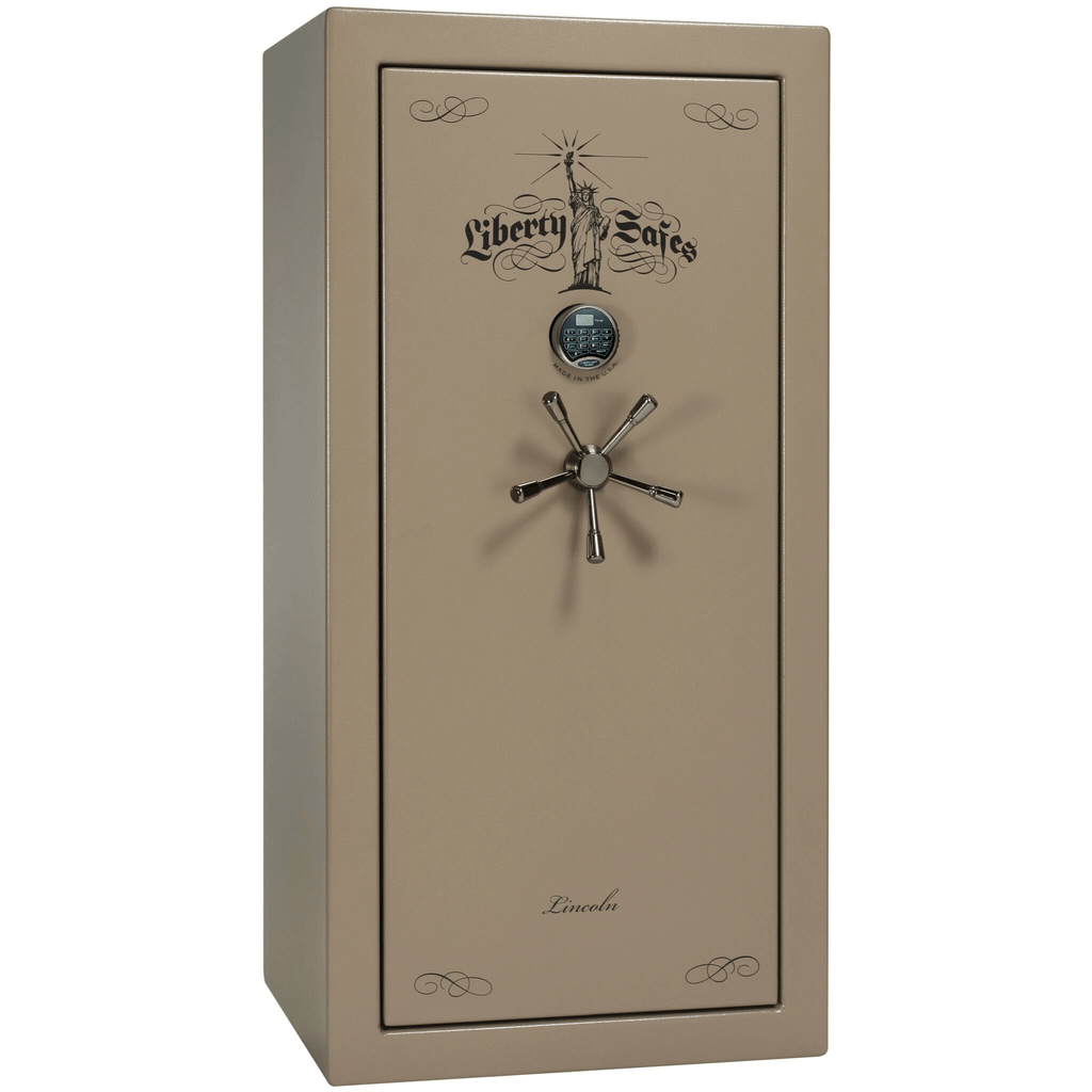 Lincoln Series | Level 5 Security | 110 Minute Fire Protection | 25 | Dimensions: 60.5"(H) x 30"(W) x 24"(D*) | Traditional | Champagne Marble | Electronic Lock | Idaho Safe & Vault, Caldwell Idaho