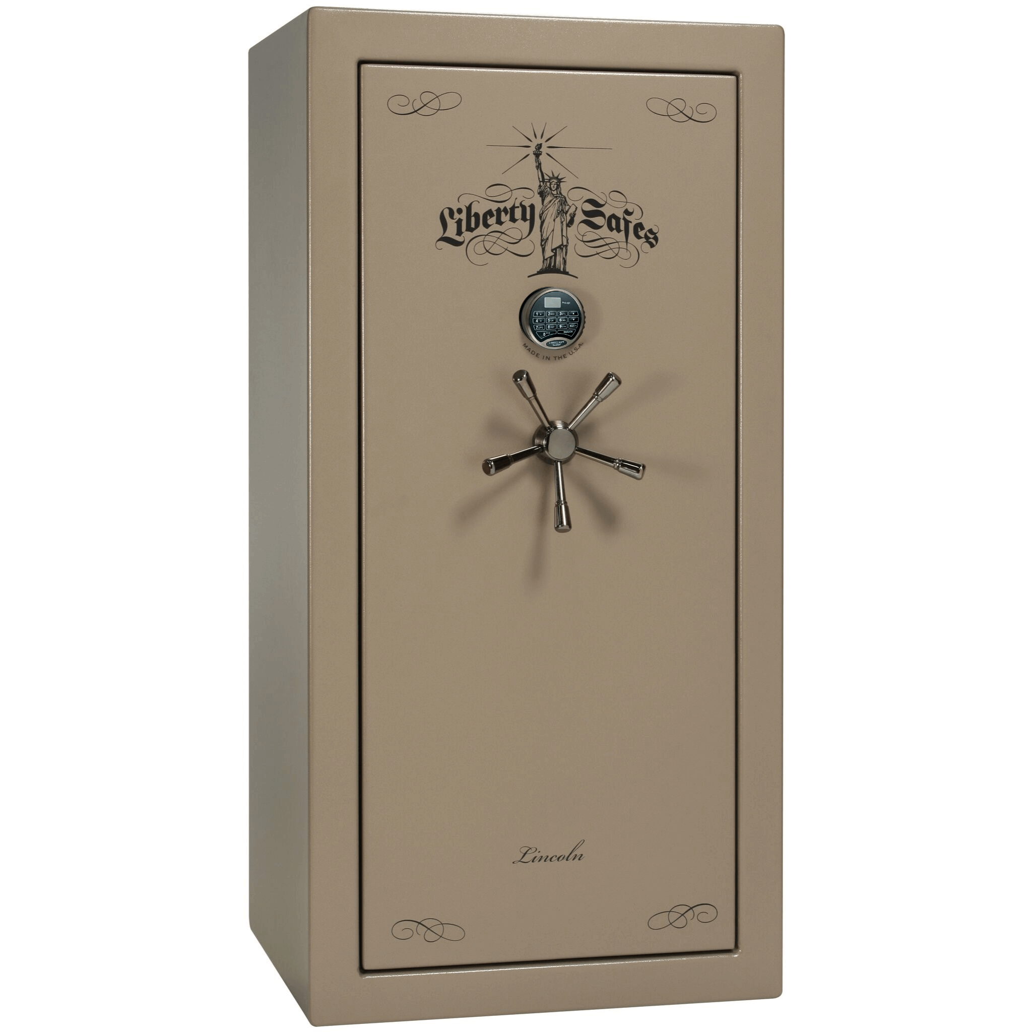 Lincoln Series | Level 5 Security | 110 Minute Fire Protection | 25 | Dimensions: 60.5"(H) x 30"(W) x 24"(D*) | Traditional | Champagne Marble | Electronic Lock | Idaho Safe & Vault, Caldwell Idaho
