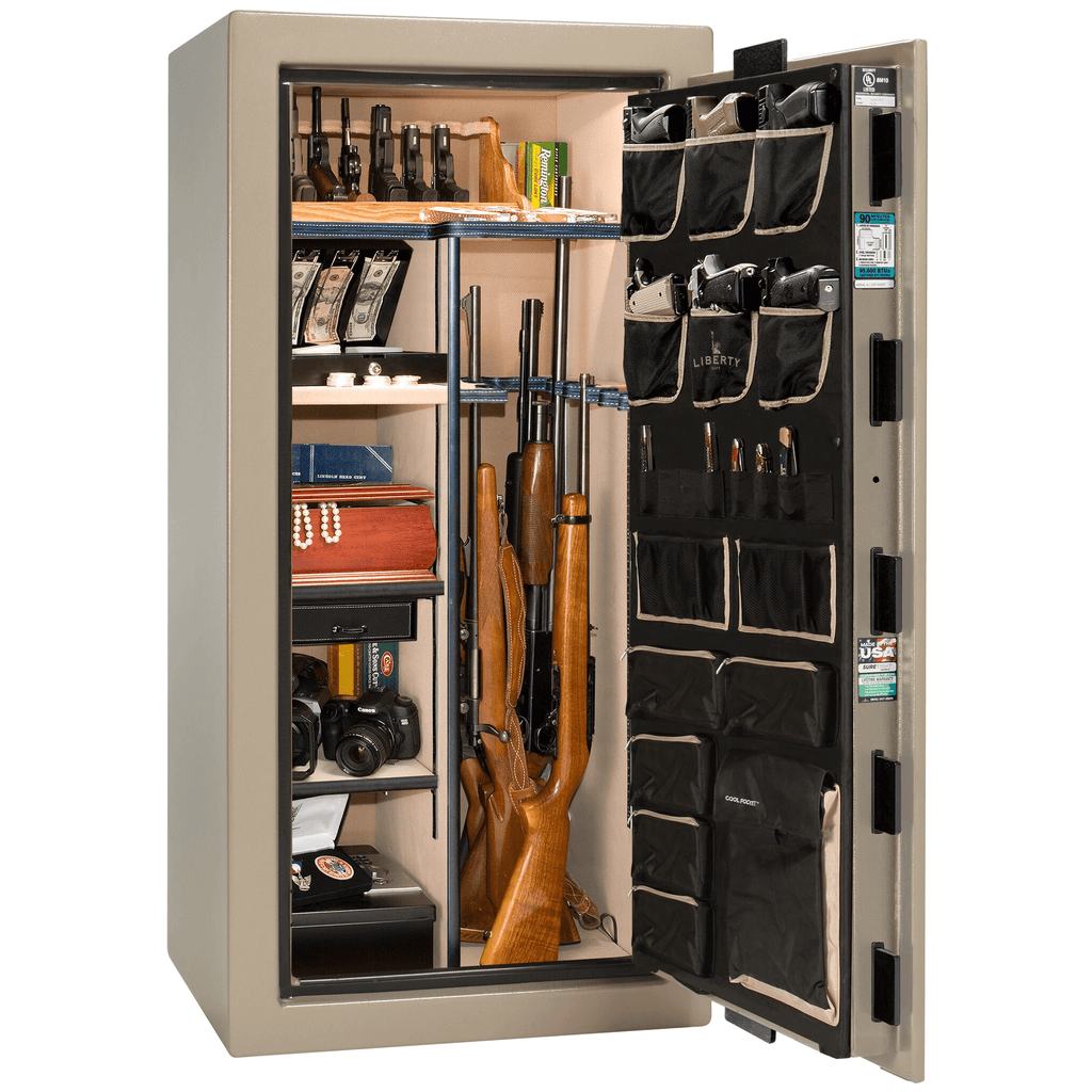 Lincoln Series | Level 5 Security | 110 Minute Fire Protection | 25 | Dimensions: 60.5"(H) x 30"(W) x 24"(D*) | Traditional | Champagne Marble | Idaho Safe & Vault, Caldwell Idaho