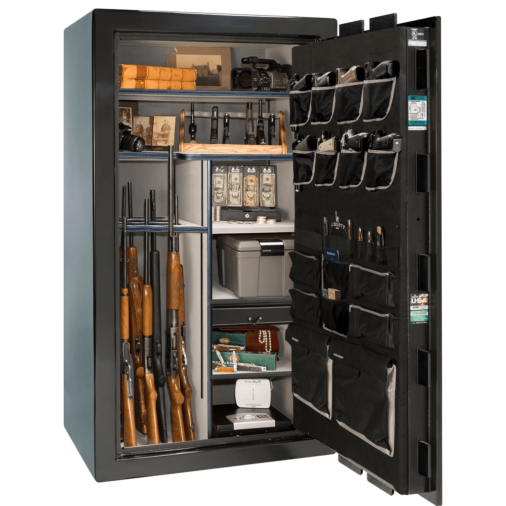 Lincoln Series | Level 5 Security | 110 Minute Fire Protection | 40 | Dimensions: 66.5"(H) x 36"(W) x 27.5"(D*) | Traditional | Black Gloss | Idaho Safe & Vault, Caldwell Idaho
