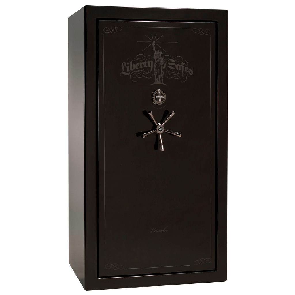 Lincoln Series | Level 5 Security | 110 Minute Fire Protection | 40 | Dimensions: 66.5"(H) x 36"(W) x 27.5"(D*) | Traditional | Black Gloss | Mechanical Lock | Idaho Safe & Vault, Caldwell Idaho