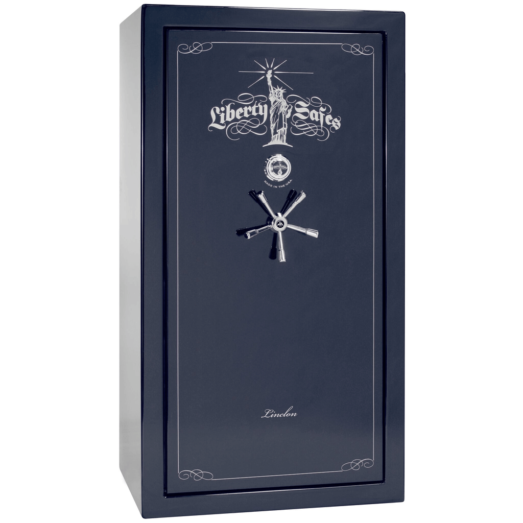 Lincoln Series | Level 5 Security | 110 Minute Fire Protection | 40 | Dimensions: 66.5"(H) x 36"(W) x 27.5"(D*) | Traditional | Blue Gloss | Mechanical Lock | Idaho Safe & Vault, Caldwell Idaho