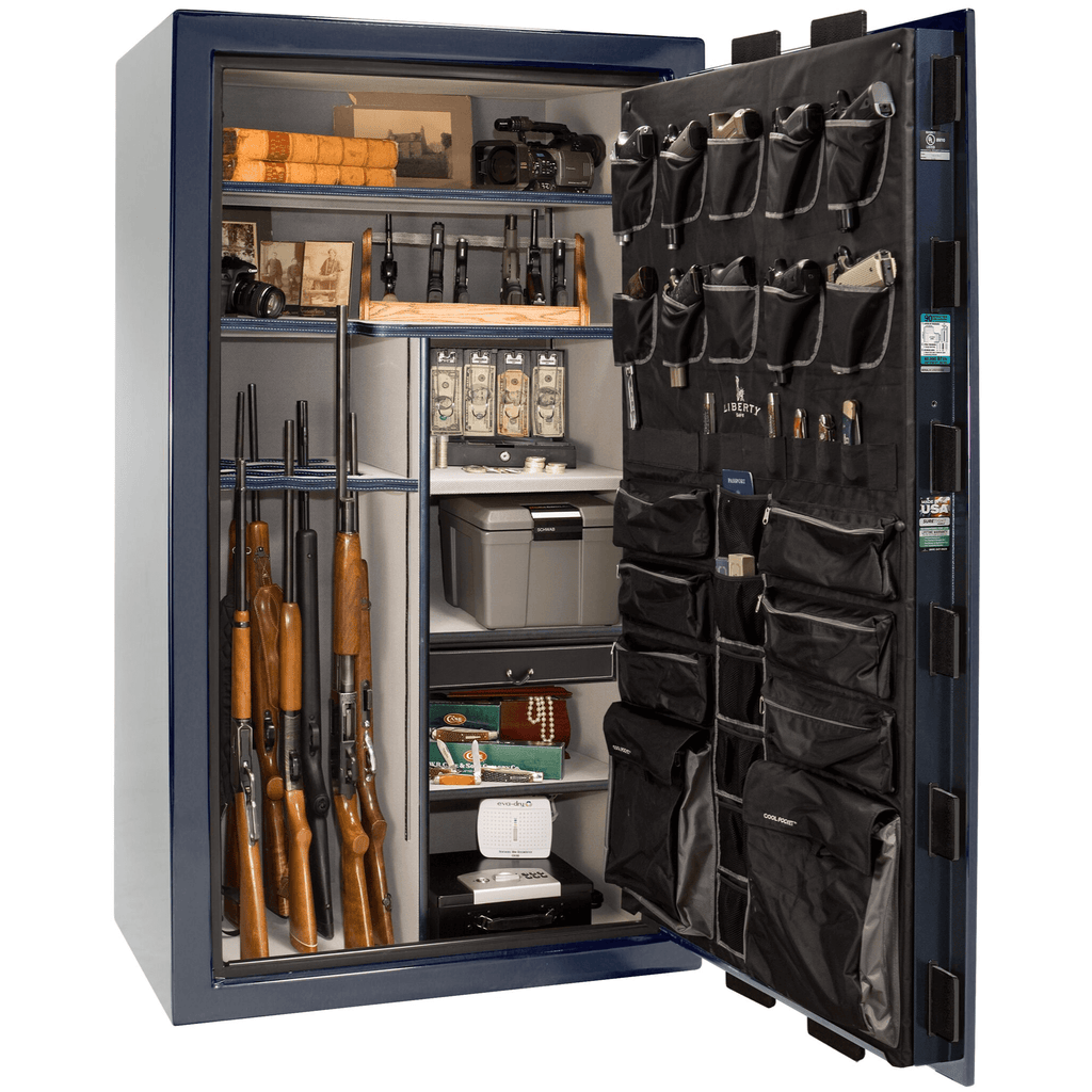 Lincoln Series | Level 5 Security | 110 Minute Fire Protection | 50 | Dimensions: 72.5"(H) x 42"(W) x 27.5"(D*) | Blue Gloss | Idaho Safe & Vault, Caldwell Idaho