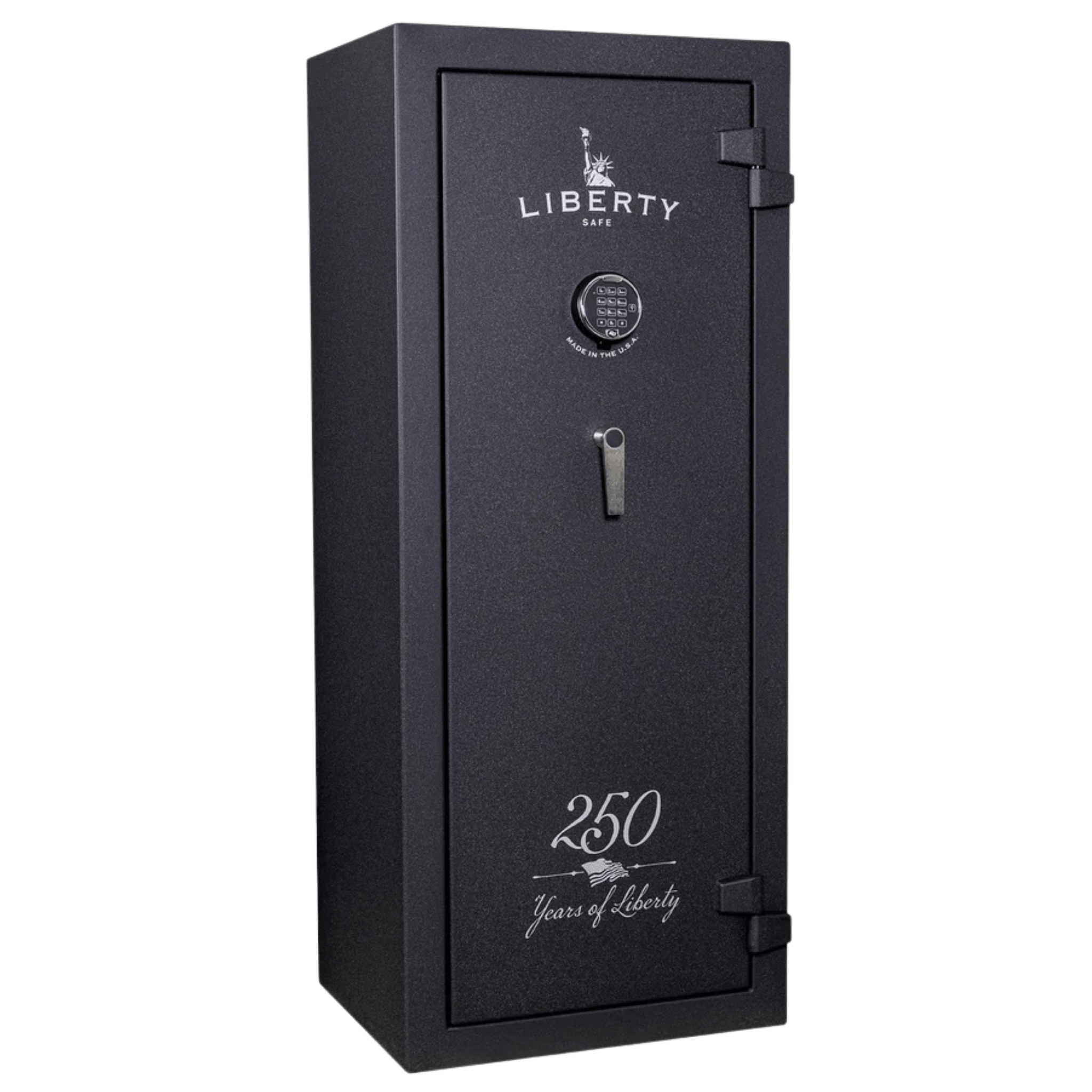Liberty Centurion 18 250th Commemorative Safe | Forged Black — Closed Exterior | Idaho Safe & Vault