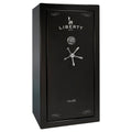 Franklin Series | Level 5 Security | 110 Minute Fire Protection | 29 | DIMENSIONS: 60.5"(H) X 30"(W) X 27.5"(D*) | Textured Black | Direct Drive Electronic Lock – Closed Door | Idaho Safe & Vault, Caldwell Idaho