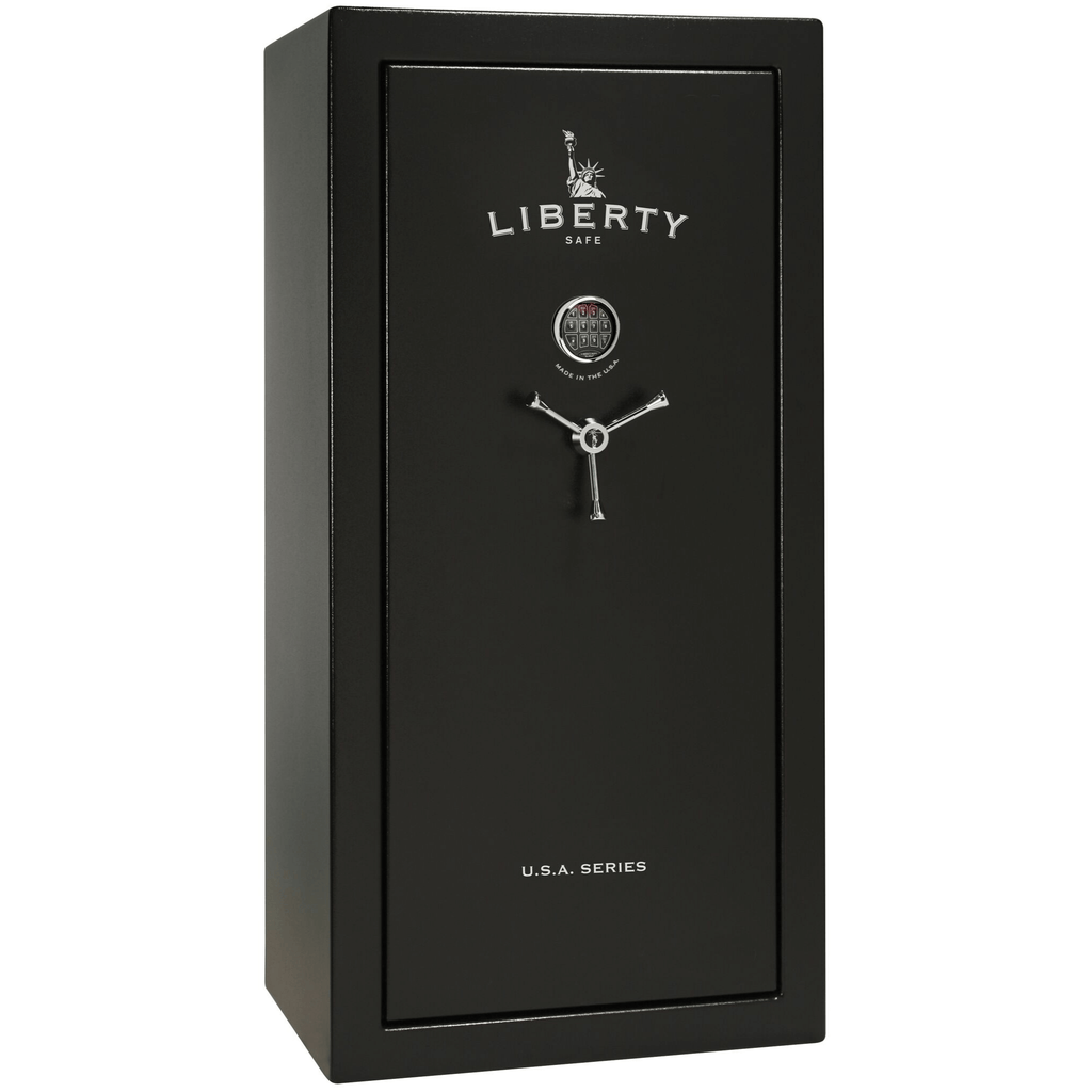 USA Series | Level 3 Security | 60 Minute Fire Rating | 30 | Dimensions: 60.5"(H) x 30"(W) x 22"(D) | Black Textured | Electronic Lock | Idaho Safe & Vault, Caldwell Idaho