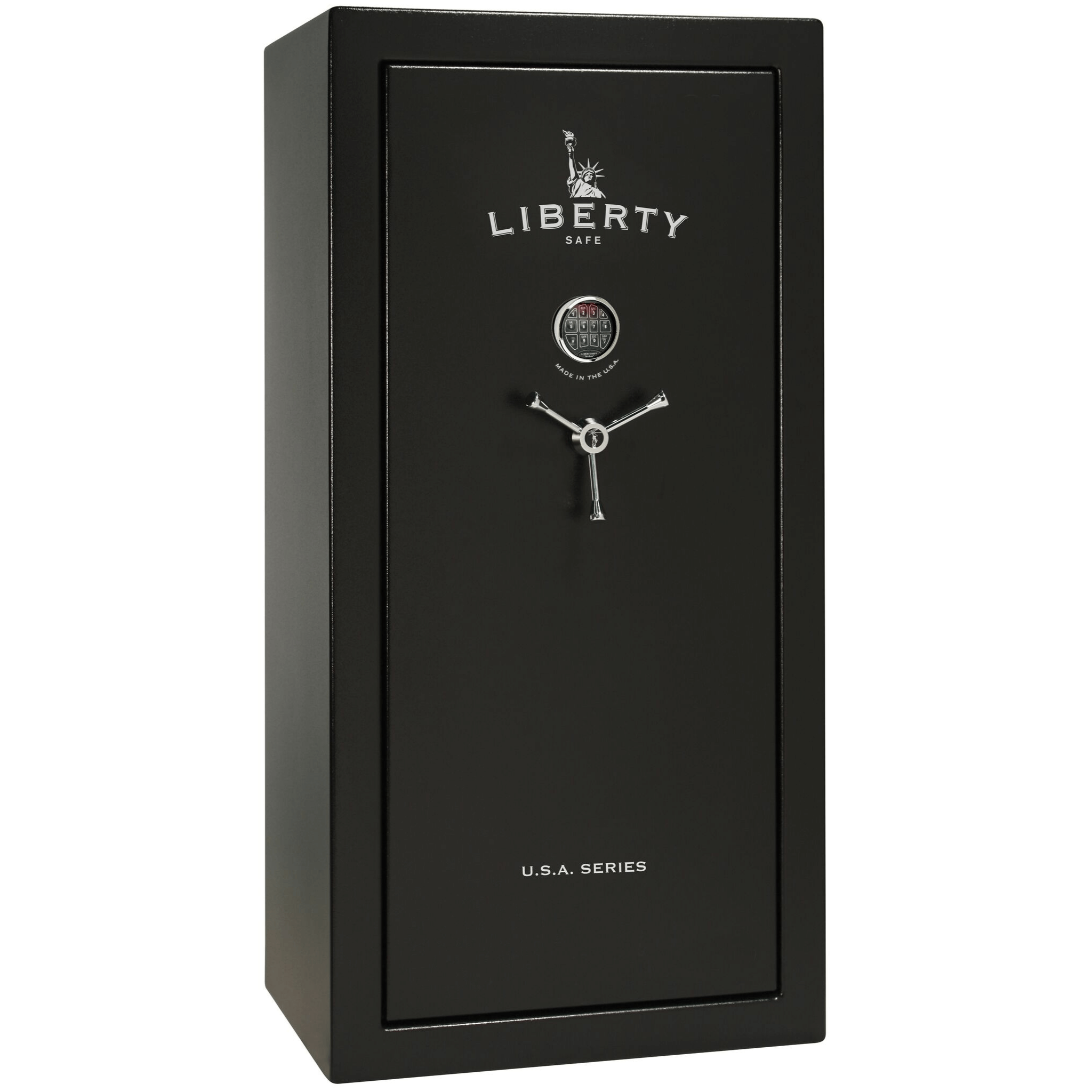 USA Series | Level 3 Security | 60 Minute Fire Rating | 30 | Dimensions: 60.5"(H) x 30"(W) x 22"(D) | Black Textured | Electronic Lock | Idaho Safe & Vault, Caldwell Idaho