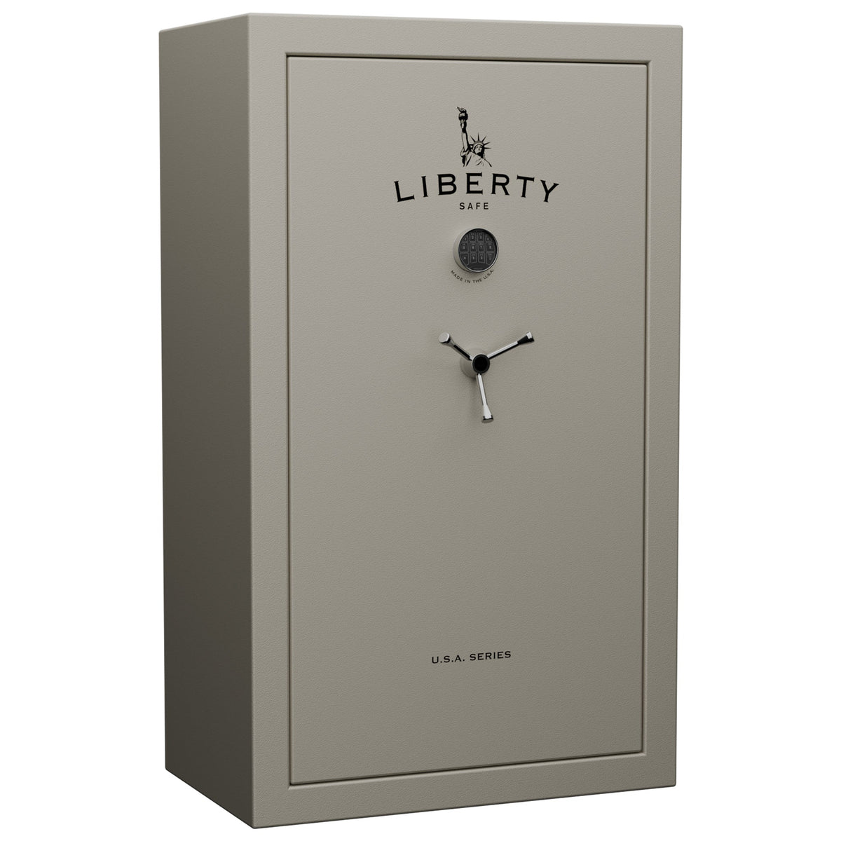 USA Series | Level 3 Security | 60 Minute Fire Rating | 36 | Dimensions: 60.5"(H) x 36"(W) x 22"(D) | Canvas Beige Textured Limited Edition Safe Colors | Electronic Lock - Closed Door | Idaho Safe & Vault, Caldwell Idaho