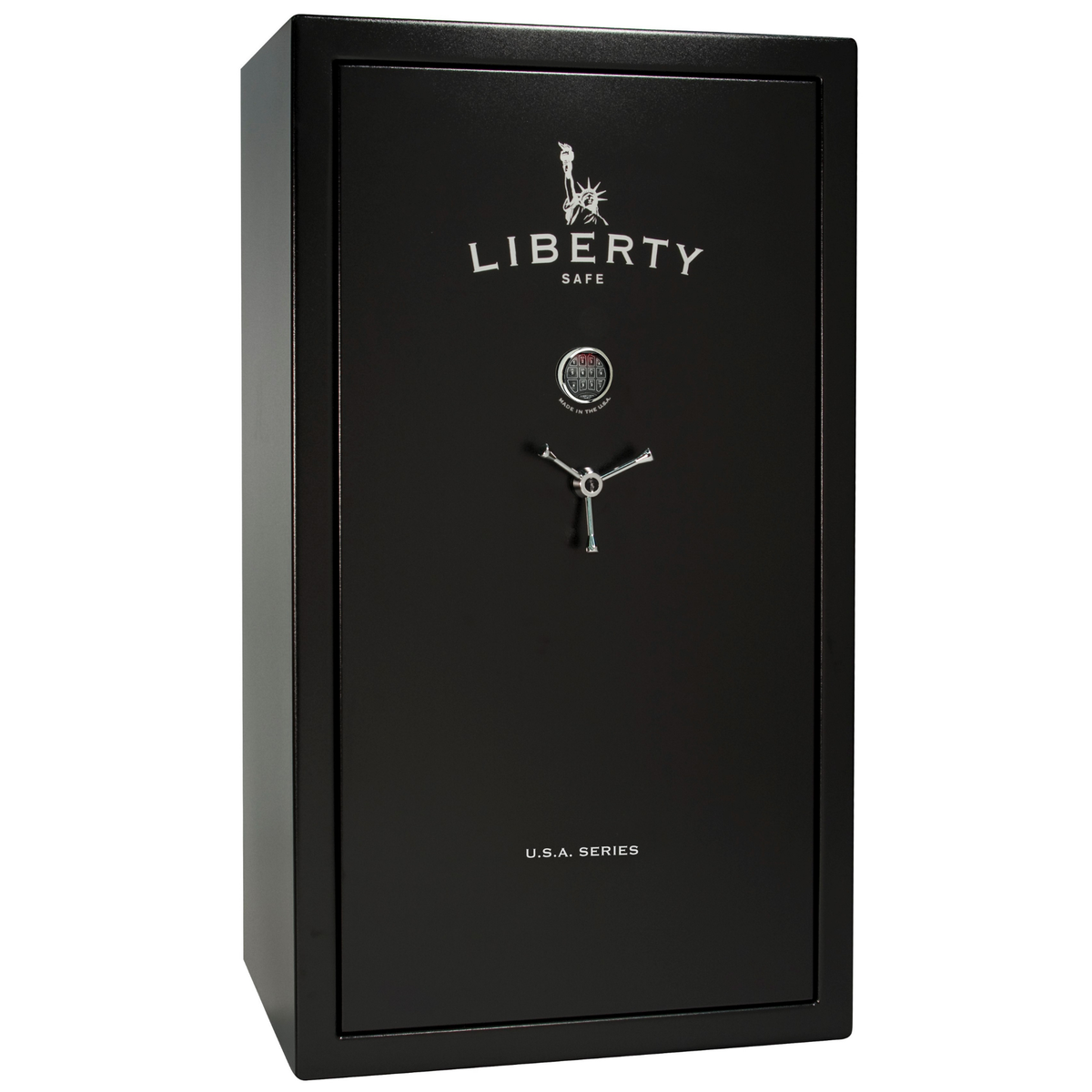 USA Series | Level 3 Security | 60 Minute Fire Rating | 50 | Dimensions: 72.5"(H) x 42"(W) x 27.5"(D) | Black Textured | Electronic Lock | Idaho Safe & Vault, Caldwell Idaho