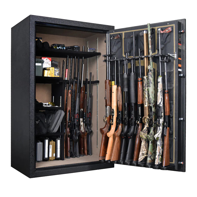 Browning Yellowstone 40-Gun Safe — Open Interior with Firearms | Idaho Safe & Vault