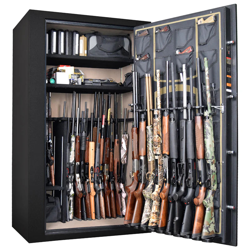 Browning Yellowstone 49T Gun Safe — Open Interior with Firearms | Idaho Safe & Vault