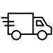 Icon of a delivery truck with a check mark