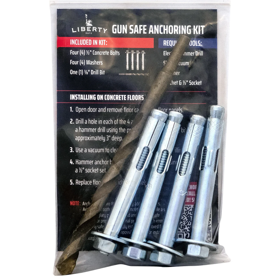 Concrete Floor Safe Anchoring Bolt Kit with Drill Bit in Packaging | Idaho Safe & Vault, Caldwell Idaho