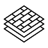 Stack of three rectangular blocks with a grid pattern